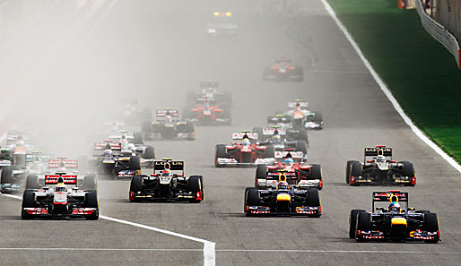 Vom Start weg konnte Sebastian Vettel das Feld beim Bahrain-GP in Schach halten
