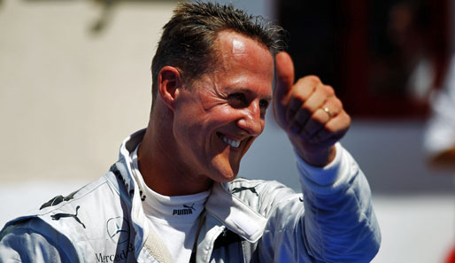 Auf dem Hockenheimring will Michael Schumacher wieder einen Grund zum Feiern liefern
