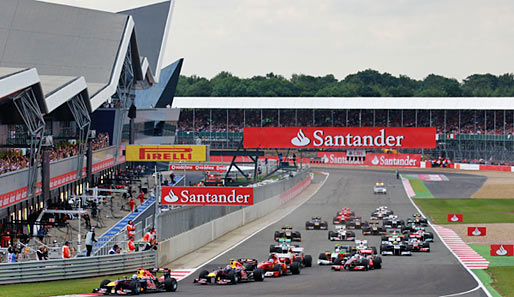 Sebastian Vettel gewann 2011 in Silverstone den Start, der Sieg ging aber an Fernando Alonso