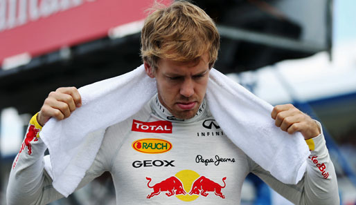 Sebastian Vettel war nach seiner Rückversetzung auf Platz fünf ziemlich sauer