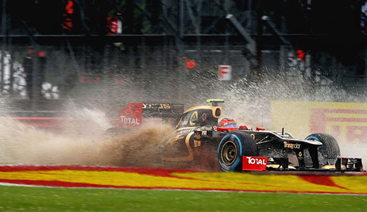 Im Regen von Silverstone leisteten sich zahlreiche Fahrer Ausrutscher