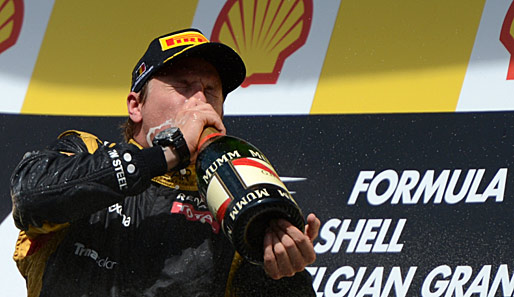 Für Lotus holte Kimi Räikkönen beim GP von Belgien in Spa den dritten Platz
