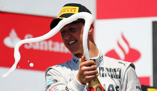 In Valencia erlebte Michael Schumacher mit Rang drei den sportlichen Höhepunkt seiner Rückkehr