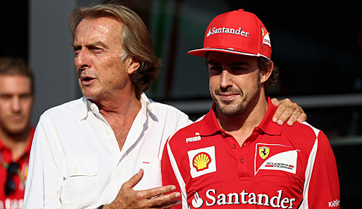 Luca di Montezemolo (l.) hat Sebastian Vettel als potenziellen Alonso-Nachfolger im Visier
