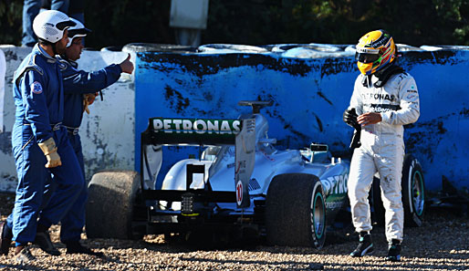 Die Jagd nach der Bestzeit fand ein abruptes Ende für Lewis Hamilton