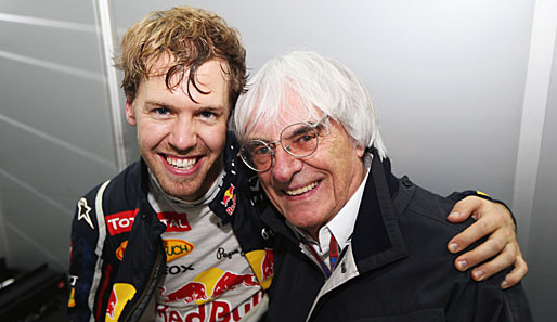 Formel-1-Boss Bernie Ecclestone vergleicht Sebastian Vettel mit dem großen Juan Manuel Fangio