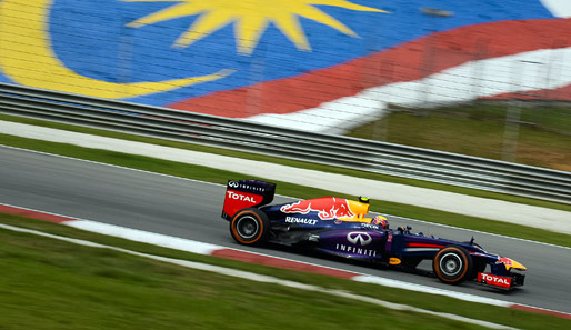 Beim 1. Freien Training fuhr Sebastian Vettels Teamkollege Mark Webber die schnellste Runde