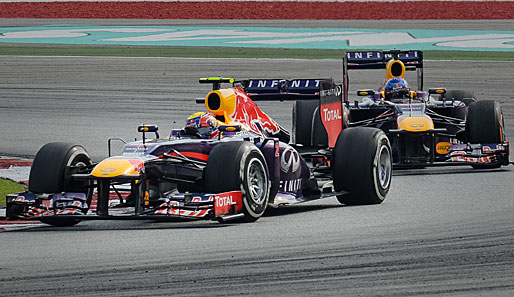 Die beiden Red-Bull-Piloten lieferten sich in der Schlussphase des Rennens einen erbitterten Fight