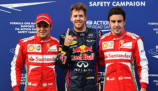 Felipe Massa (l.) und Fernando Alonso: Einer müsste gehen, sollte Vettel zu Ferrari wechseln