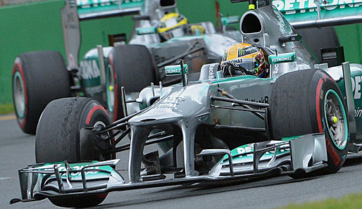 Nico Rosberg fuhr dem Mercedes-Teamkollegen Lewis Hamilton mehrere Runden hinterher