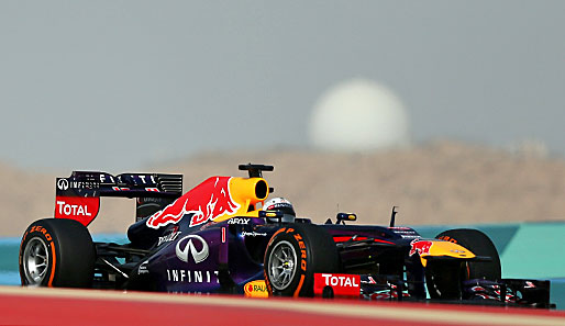 Sebastian Vettel und seine "Hungry Heidi" bei der "Spazierfahrt zum Sieg" in Bahrain