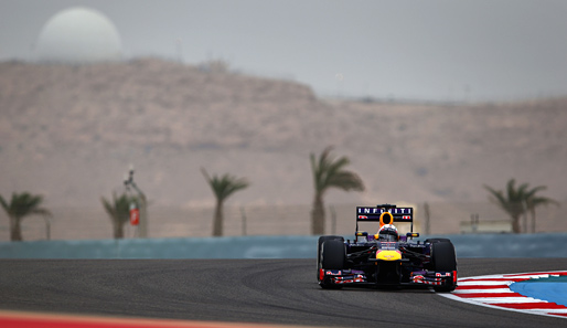 Sebastian Vettel fuhr beim Wüsten-GP in Bahrain einen vollkommen ungefährdeten Sieg heraus
