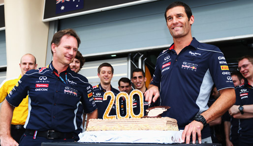 Mark Webber wurde bei seinem 200. Formel-1-GP nur 7., Team-Kollege Sebastian Vettel gewann
