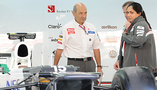 Besitzer Peter Sauber (l.) und Teamchefin Monisha Kaltenborn (r.) bangen um die Formel-1-Zukunft