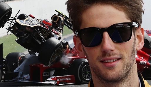Nach seiner Kollision in Spa 2012 wurde Romain Grosjean gesperrt.