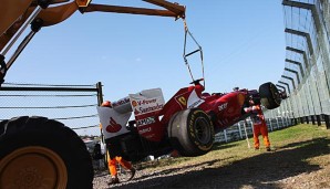 Alonso stellte seinen Ferrari in Suzuka im Vorjahr nach einem Dreher schon in der ersten Kurve ab
