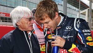Bernie Ecclestone sieht Sebastian Vettel auch in Zukunft vorne