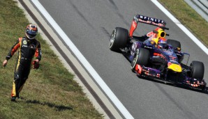 Sebastian Vettel (r.) machte mit dem Multi-21-Eklat Schlagzeilen, Kimi Räikkönen drohte mit Prügel