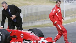 Von 1996 bis 2006 saß Schumacher im Ferrari-Cockpit