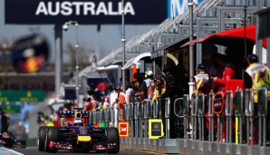 Sebastian Vettel fuhr in Melbourne erstmals konstant mit dem RB10 von Red Bull