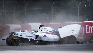 Felipe Massa wurde beim den Crash nicht verletzt