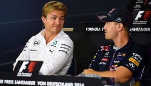Rosberg (l.) und Vettel (r.) könnten ab 2016 Teamkollegen werden