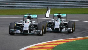 Lewis Hamilton und Nico Rosberg gerieten in Spa aneinander