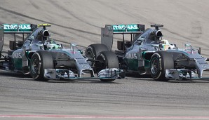 Das Duell zwischen Lewis Hamilton und Nico Rosberg scheint der Engländer zu gewinnen