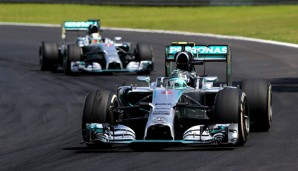 Nico Rosberg hielt in Interlagos seinen Mercedes-Teamkollegen Lewis Hamilton hinter sich