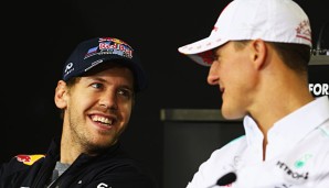 Sebastian Vettel und Michael Schumacher verstanden sich schon immer bestens