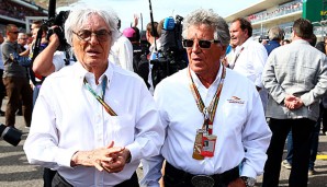 Bernie Ecclestone (l.) hatte im Dezember ein Rennen in Katar noch ausgeschlossen