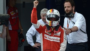Sebastian Vettel gewann den Malaysia-GP 2015 in Sepang und jubelte ausgelassen