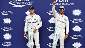 Nico Rosberg und Lewis Hamilton duellieren sich in der Fahrerwertung