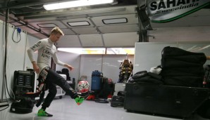 Nico Hülkenberg wird sich künftig in der Garage von Renault statt bei Forc India aufwärmen