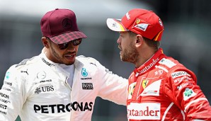 Sebastian Vettel und Lewis Hamilton waren beim Rennen in Baku aneinander geraten