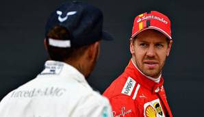 Sebastian Vettel konnte Lewis Hamilton zum ersten Mal an diesem Wochenende schlagen
