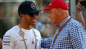 Niki Lauda galt als großer Fan von Lewis Hamilton.