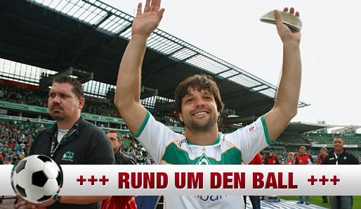 Diego verabschiedete sich am Samstag von den Werder-Fans - wohin er geht, ist unklar