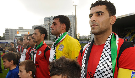 Erstmals spielte die palästinensische Nationalmannschaft in Europa