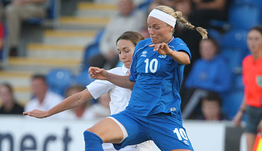 Die isländische Frauen-Nationalmannschaft überzeugte mit einem 5:0 gegen Serbien