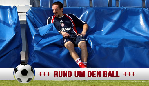 Franck Ribery ist beim Trainingslager des FC Bayern in Dubai weiter zum Zuschauen verdammt