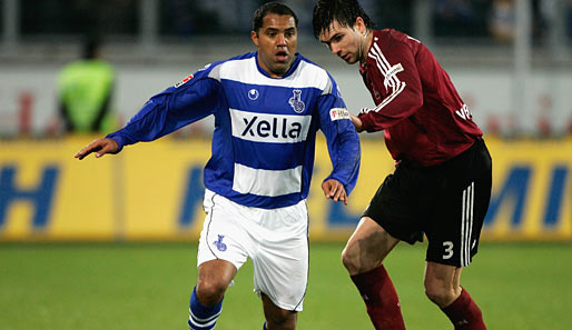 Ailton (l.) war in der Bundesliga zuletzt 2007/2008 für den MSV Duisburg aktiv