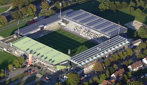 Das Badenova-Stadion in Freiburg hieß bis 2004 noch Dreisamstadion