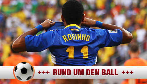 Robinho kam mit Brasilien bei der WM 2010 in Südafrika nur bis ins Viertelfinale