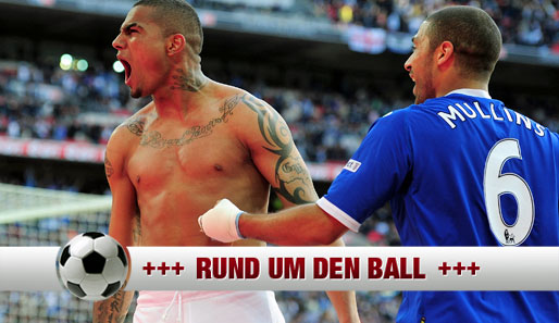 Kevin-Prince Boateng (l.) stand mit dem FC Portsmouth im F.A.-Cup-Finale