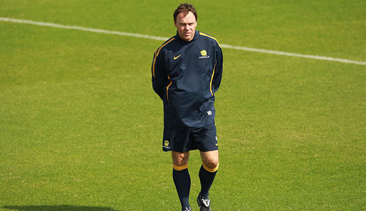 Australiens Trainer Holger Osieck betreut die Mannschaft seit August 2010