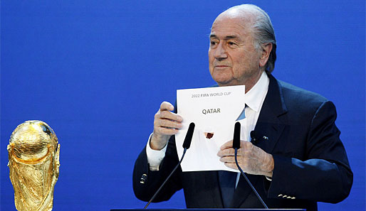 FIFA-Präsident Joseph Blatter wurde wegen der WM-Vergabe stark kritisiert