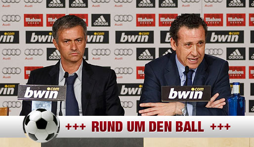 Kamen nicht miteinander zurecht: Reals Trainer Jose Mourinho (l.) und Generaldirektor Jorge Valdano