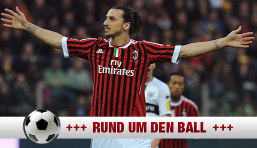 Zlatan Ibrahimovic steht seit 2010 beim AC Milan in der Serie A unter Vertrag