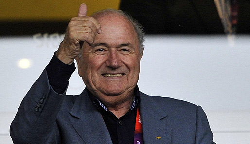 Bei den Olympischen Spielen in London zeigte sich Sepp Blatter gut gelaunt
